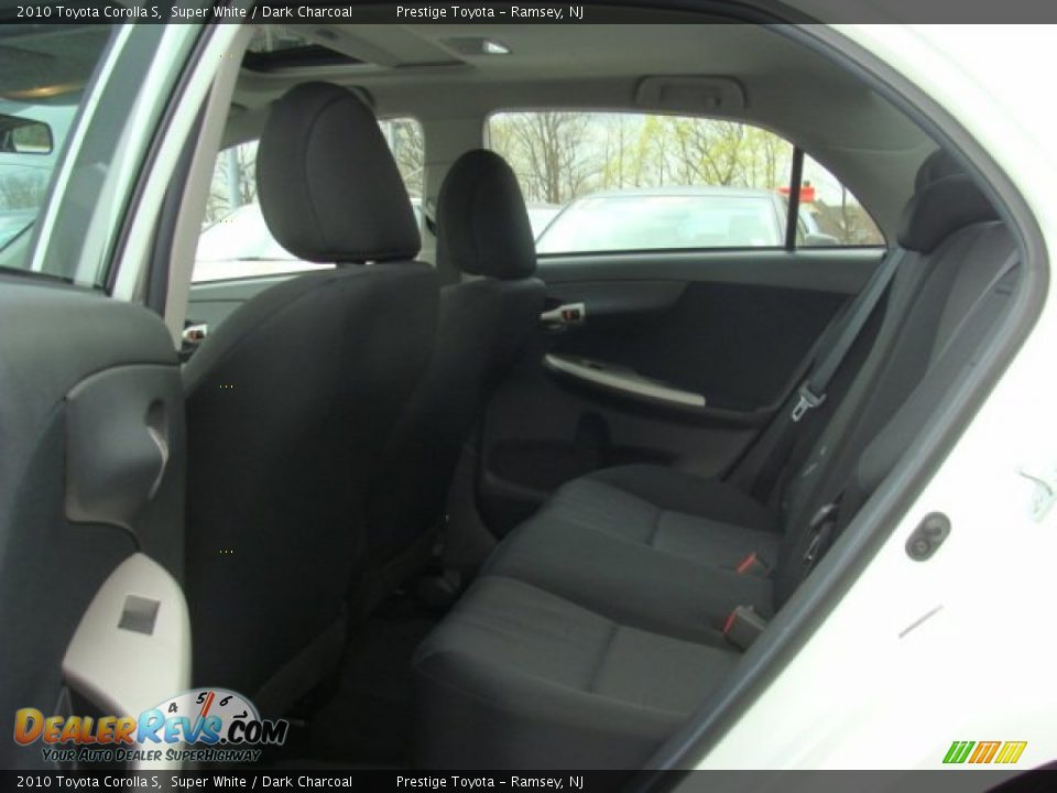 2010 Toyota Corolla S Super White / Dark Charcoal Photo #13