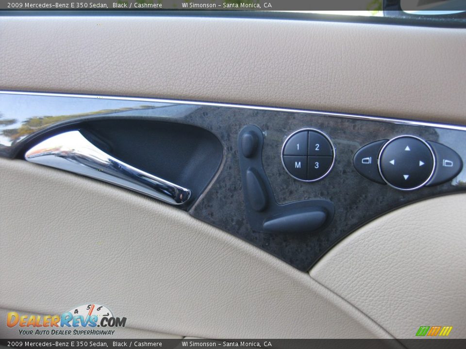 2009 Mercedes-Benz E 350 Sedan Black / Cashmere Photo #7