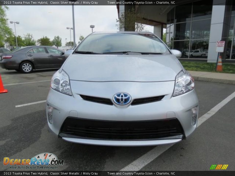 2013 Toyota Prius Two Hybrid Classic Silver Metallic / Misty Gray Photo #2