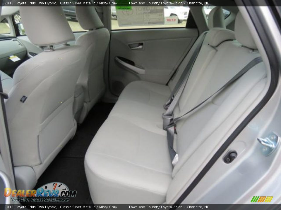 2013 Toyota Prius Two Hybrid Classic Silver Metallic / Misty Gray Photo #6