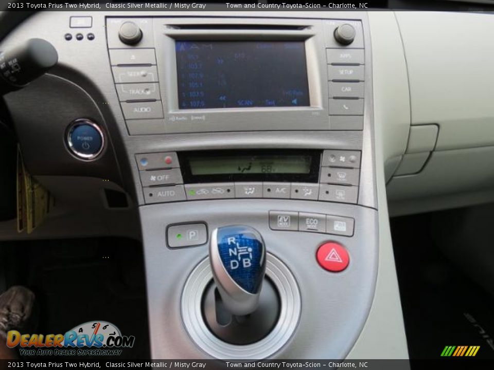 2013 Toyota Prius Two Hybrid Classic Silver Metallic / Misty Gray Photo #12