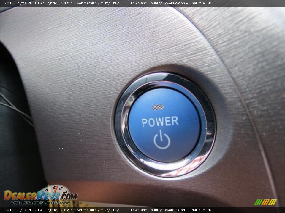 2013 Toyota Prius Two Hybrid Classic Silver Metallic / Misty Gray Photo #15