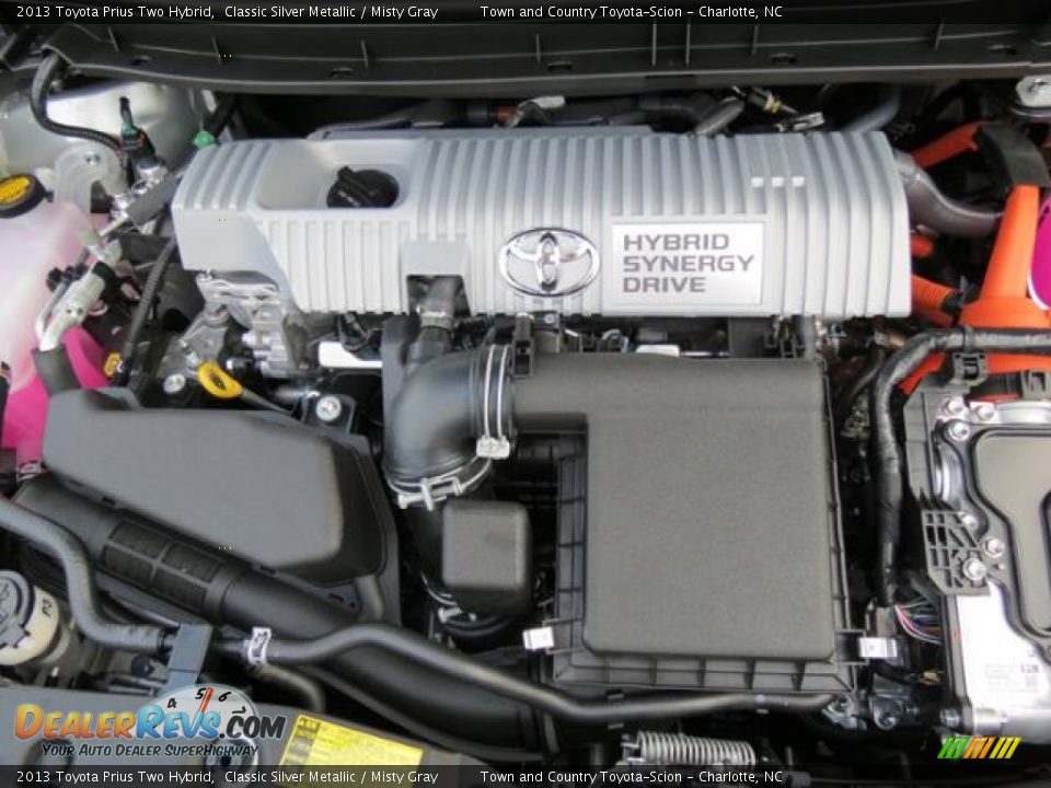 2013 Toyota Prius Two Hybrid Classic Silver Metallic / Misty Gray Photo #21
