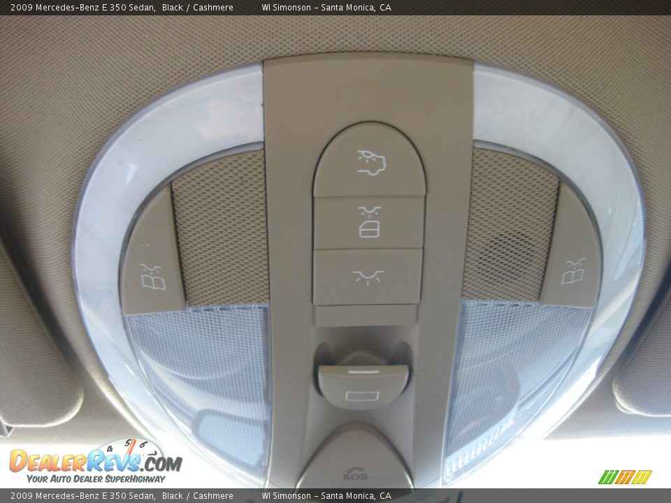 2009 Mercedes-Benz E 350 Sedan Black / Cashmere Photo #17