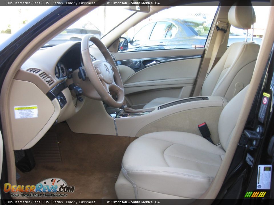 2009 Mercedes-Benz E 350 Sedan Black / Cashmere Photo #18