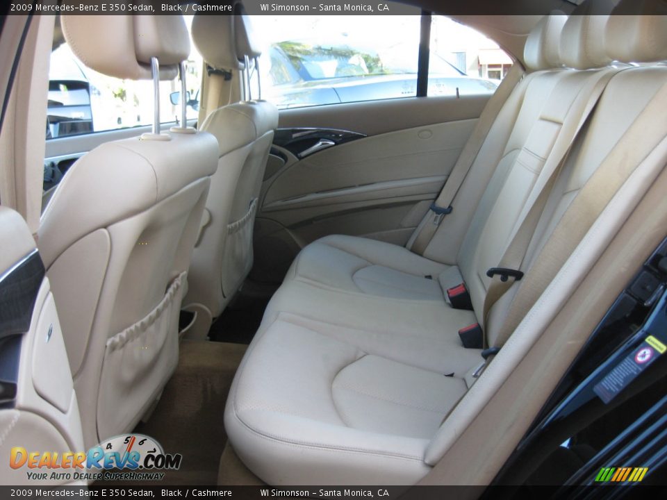 2009 Mercedes-Benz E 350 Sedan Black / Cashmere Photo #19