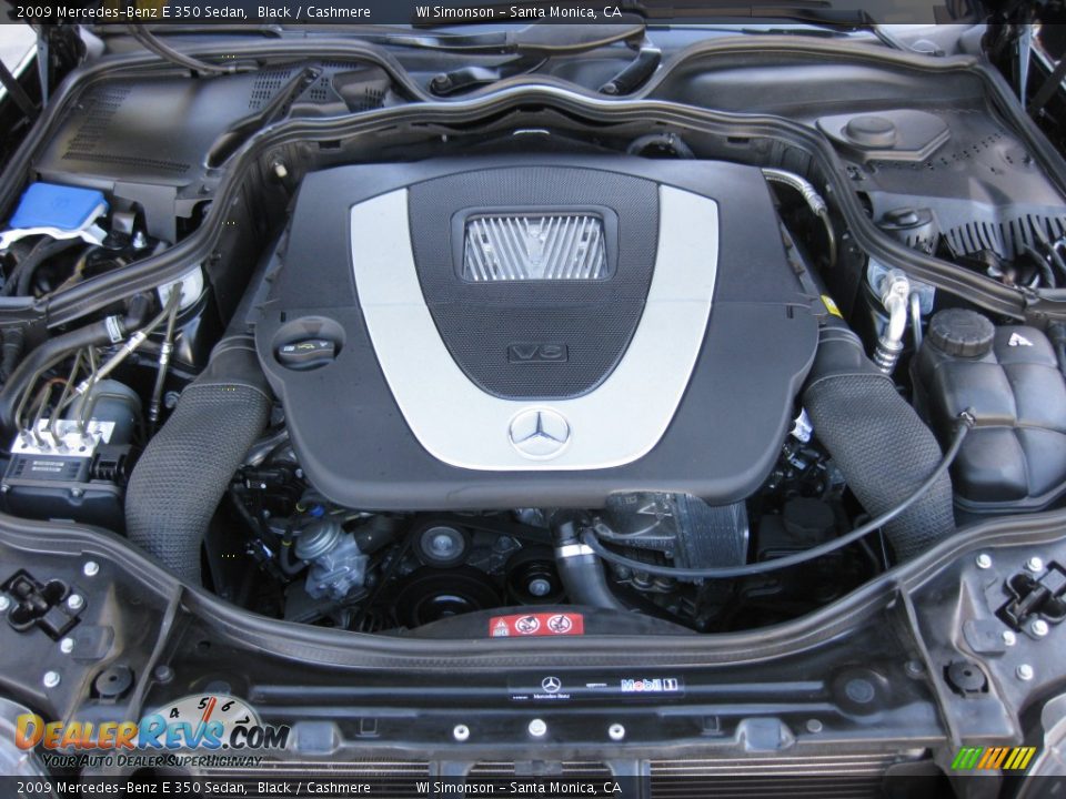 2009 Mercedes-Benz E 350 Sedan Black / Cashmere Photo #22