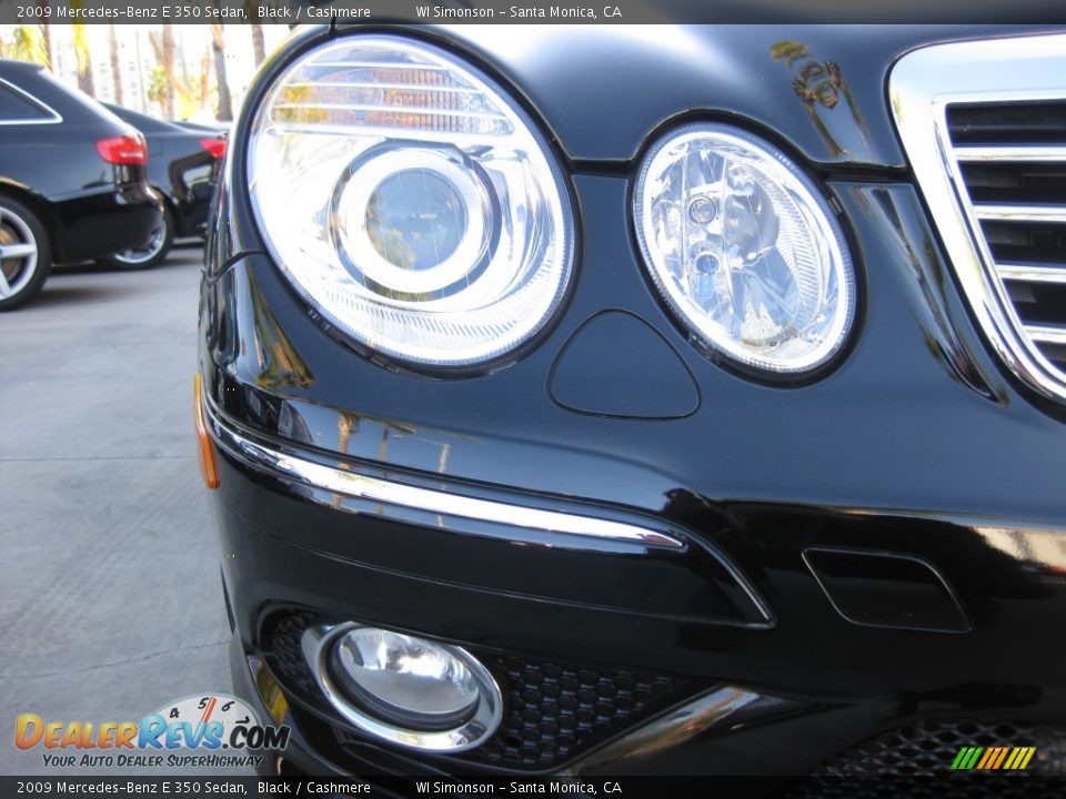 2009 Mercedes-Benz E 350 Sedan Black / Cashmere Photo #23