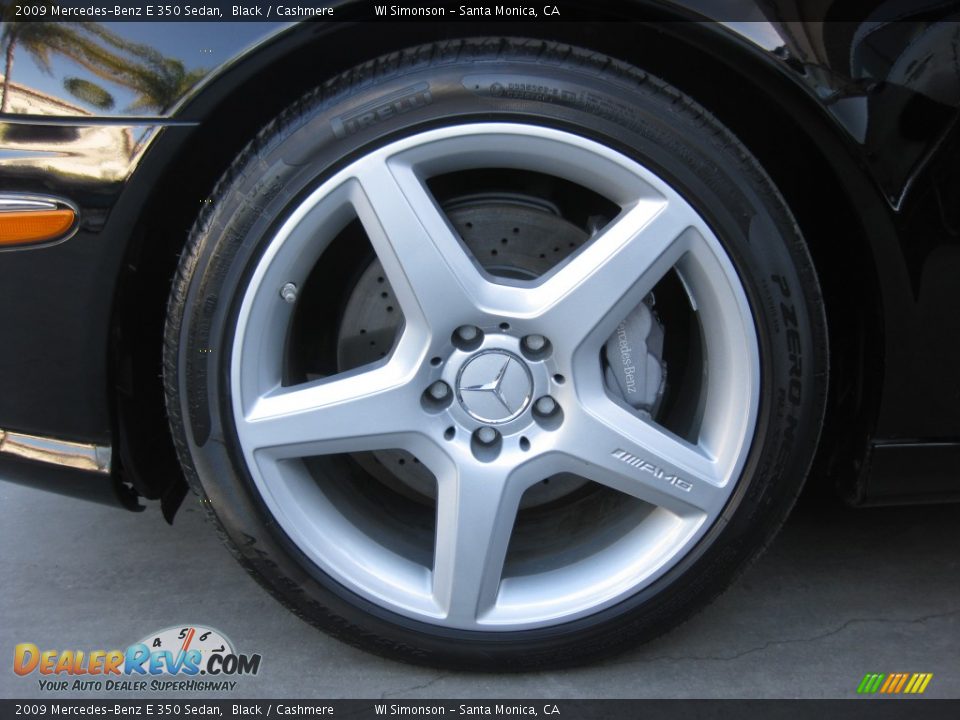 2009 Mercedes-Benz E 350 Sedan Black / Cashmere Photo #24