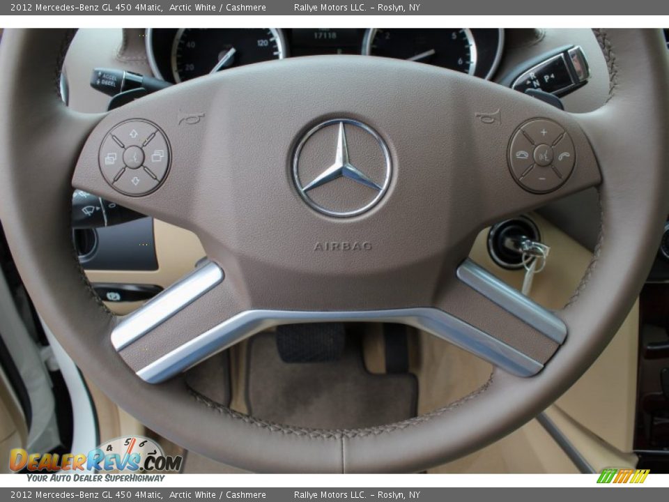 2012 Mercedes-Benz GL 450 4Matic Arctic White / Cashmere Photo #16