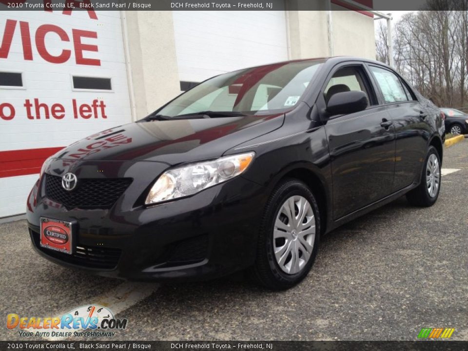 2010 Toyota Corolla LE Black Sand Pearl / Bisque Photo #1
