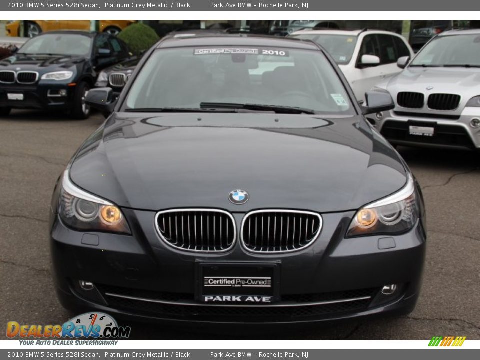 2010 BMW 5 Series 528i Sedan Platinum Grey Metallic / Black Photo #2