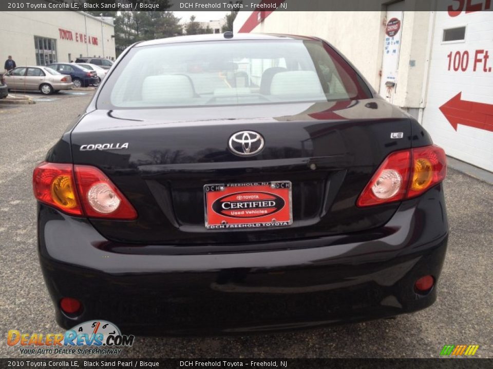 2010 Toyota Corolla LE Black Sand Pearl / Bisque Photo #5