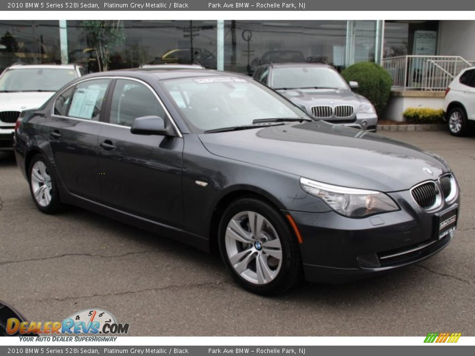 2010 BMW 5 Series 528i Sedan Platinum Grey Metallic / Black Photo #3