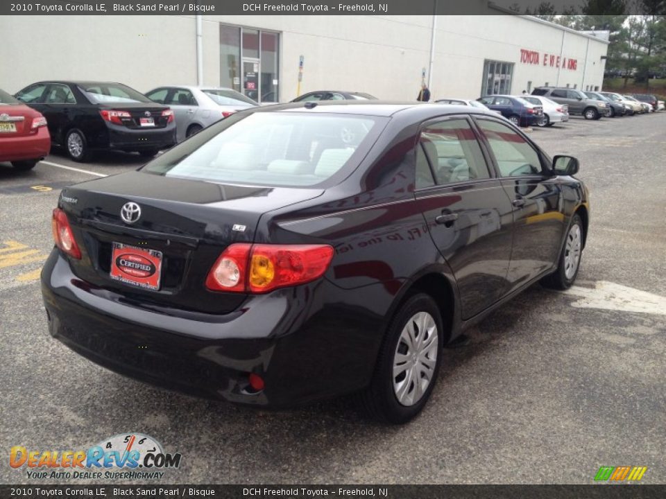 2010 Toyota Corolla LE Black Sand Pearl / Bisque Photo #6
