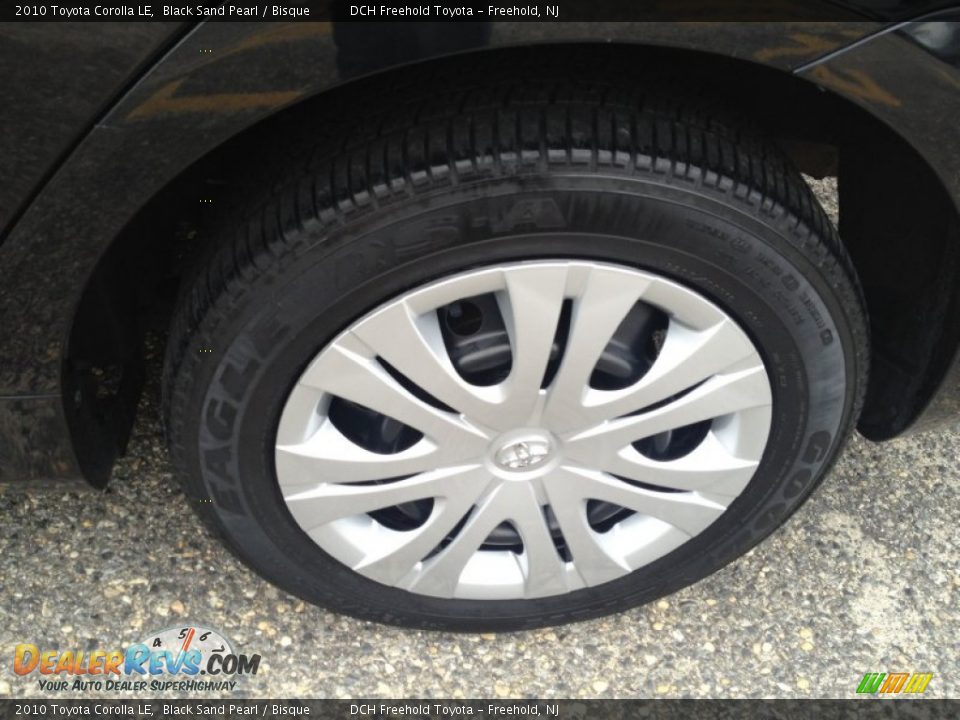 2010 Toyota Corolla LE Black Sand Pearl / Bisque Photo #7