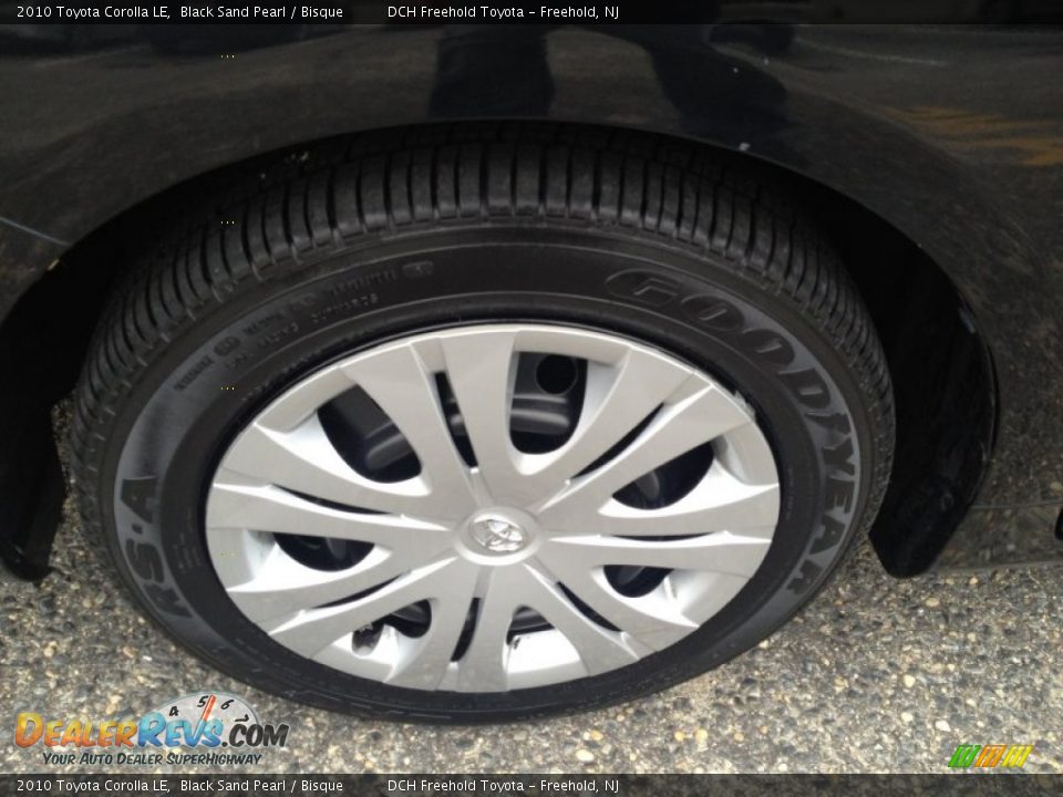 2010 Toyota Corolla LE Black Sand Pearl / Bisque Photo #8