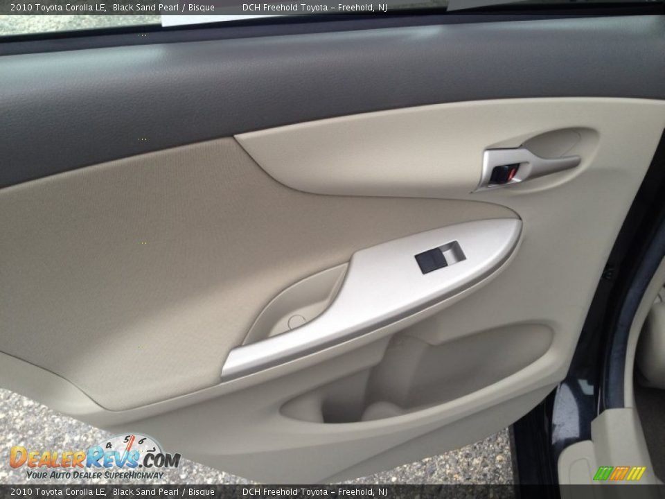 2010 Toyota Corolla LE Black Sand Pearl / Bisque Photo #9