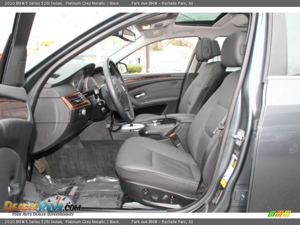 2010 BMW 5 Series 528i Sedan Platinum Grey Metallic / Black Photo #11