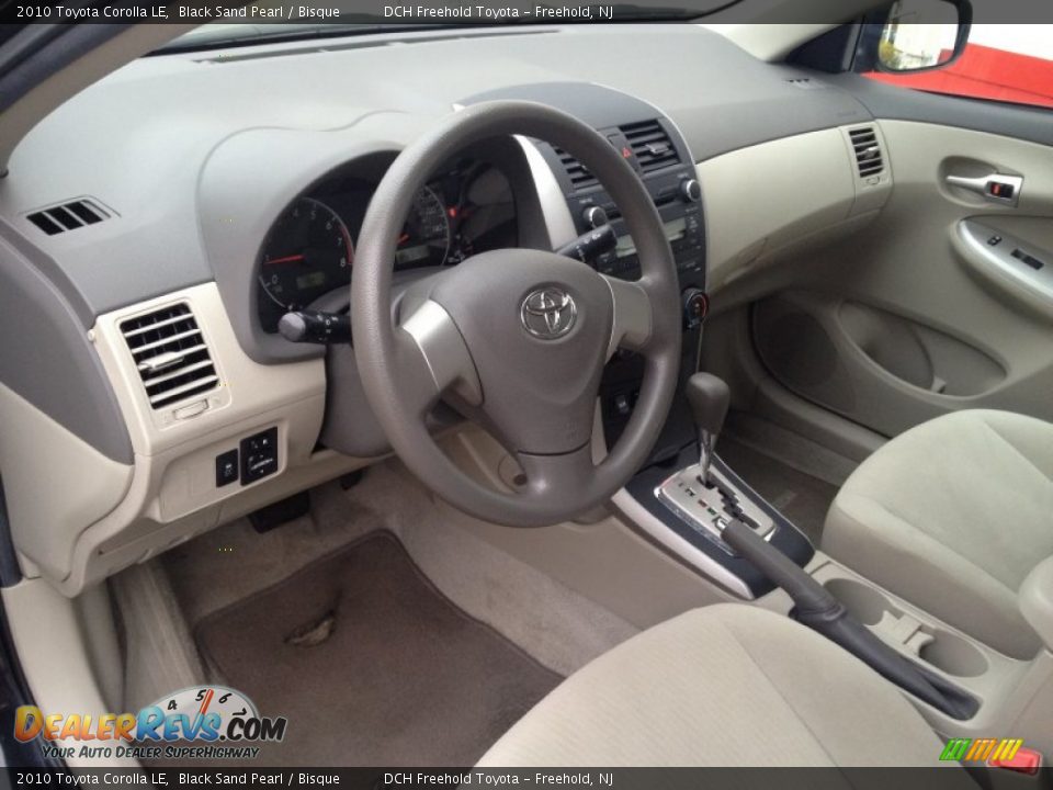2010 Toyota Corolla LE Black Sand Pearl / Bisque Photo #13