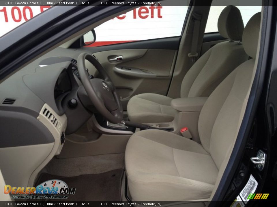 2010 Toyota Corolla LE Black Sand Pearl / Bisque Photo #14