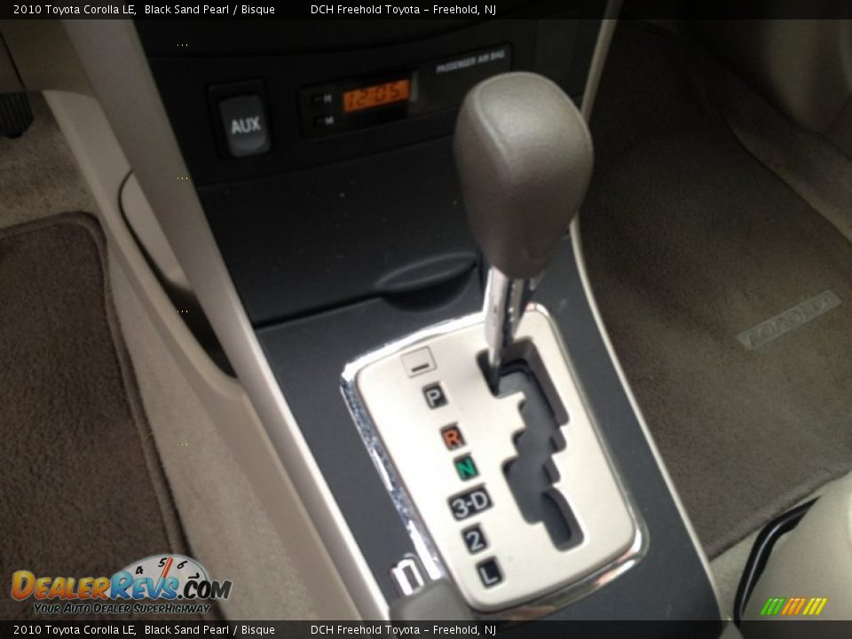 2010 Toyota Corolla LE Black Sand Pearl / Bisque Photo #17