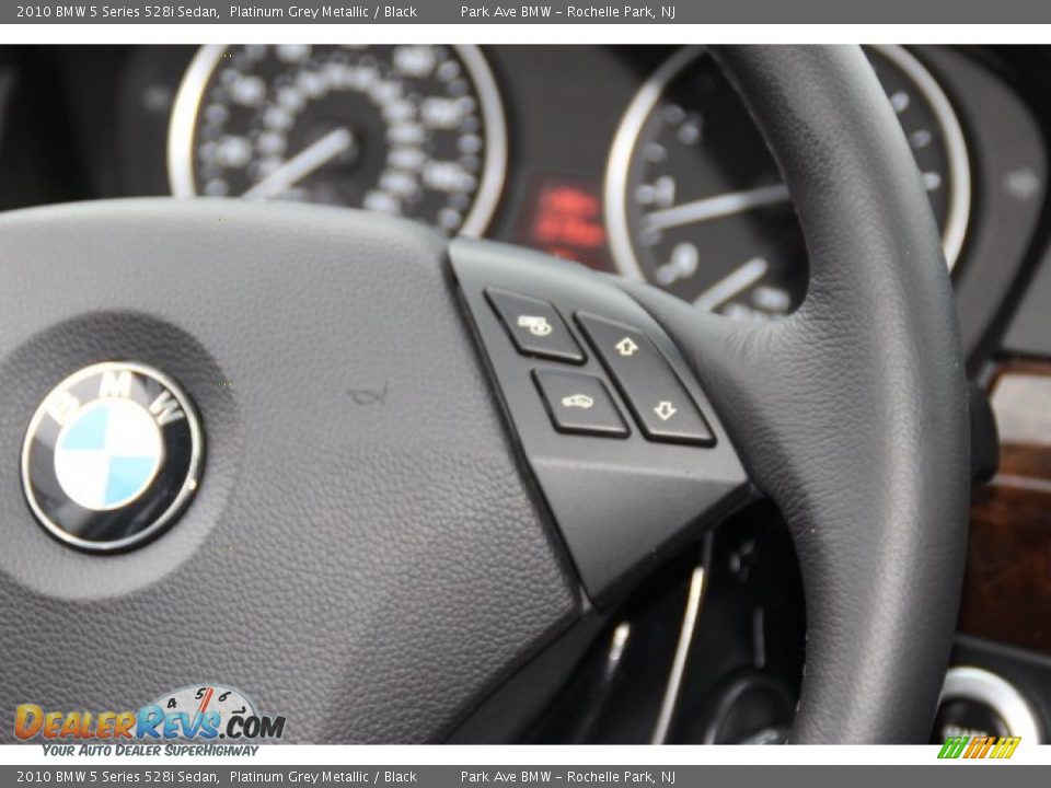 2010 BMW 5 Series 528i Sedan Platinum Grey Metallic / Black Photo #18