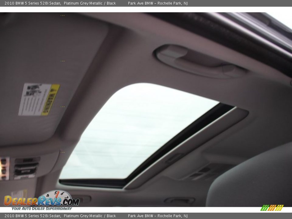 2010 BMW 5 Series 528i Sedan Platinum Grey Metallic / Black Photo #20