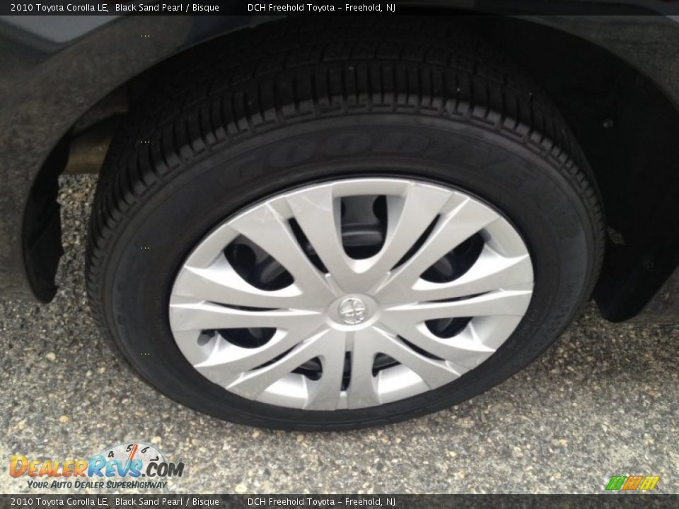 2010 Toyota Corolla LE Black Sand Pearl / Bisque Photo #21