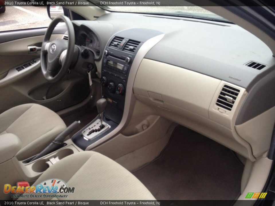 2010 Toyota Corolla LE Black Sand Pearl / Bisque Photo #24