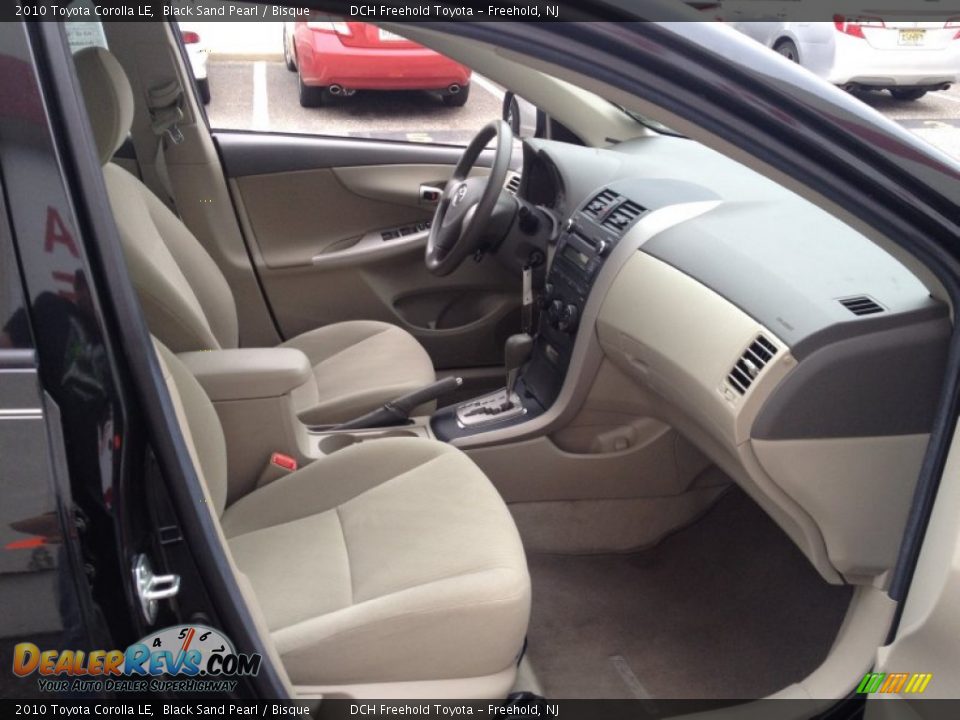 2010 Toyota Corolla LE Black Sand Pearl / Bisque Photo #26