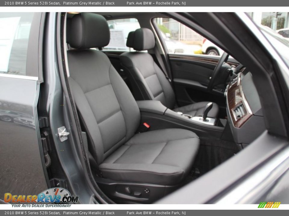 2010 BMW 5 Series 528i Sedan Platinum Grey Metallic / Black Photo #28