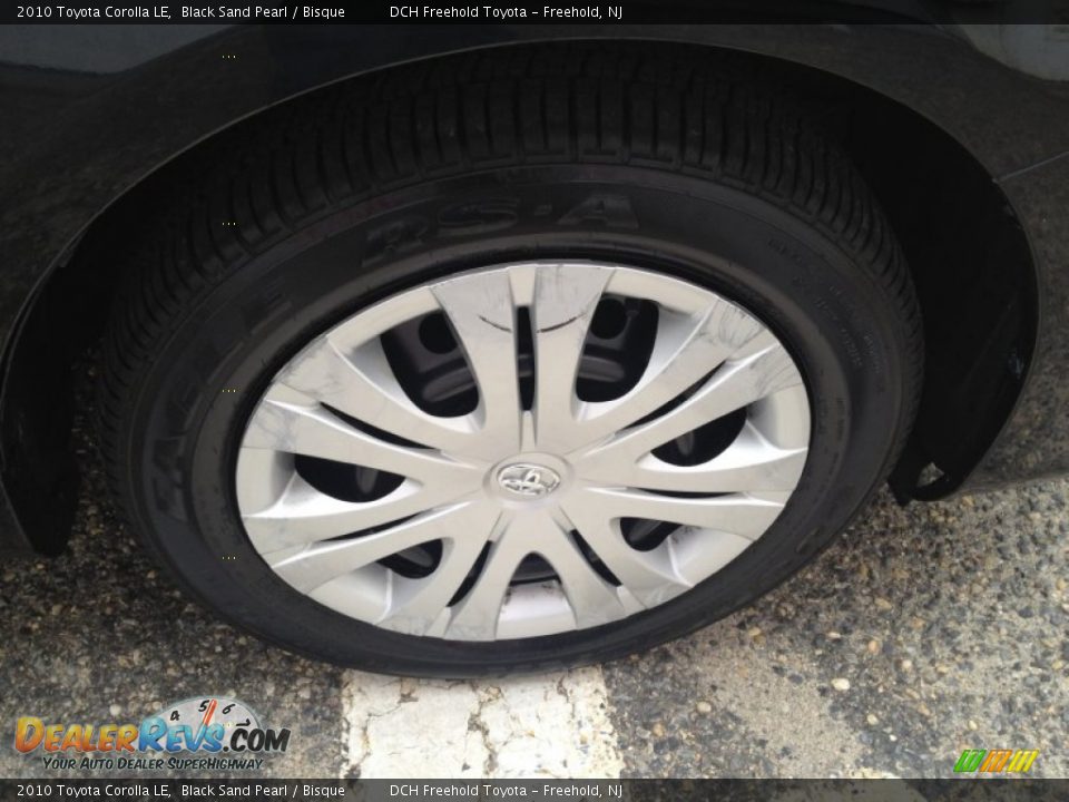 2010 Toyota Corolla LE Black Sand Pearl / Bisque Photo #27