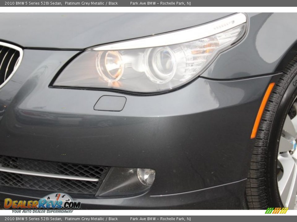 2010 BMW 5 Series 528i Sedan Platinum Grey Metallic / Black Photo #30