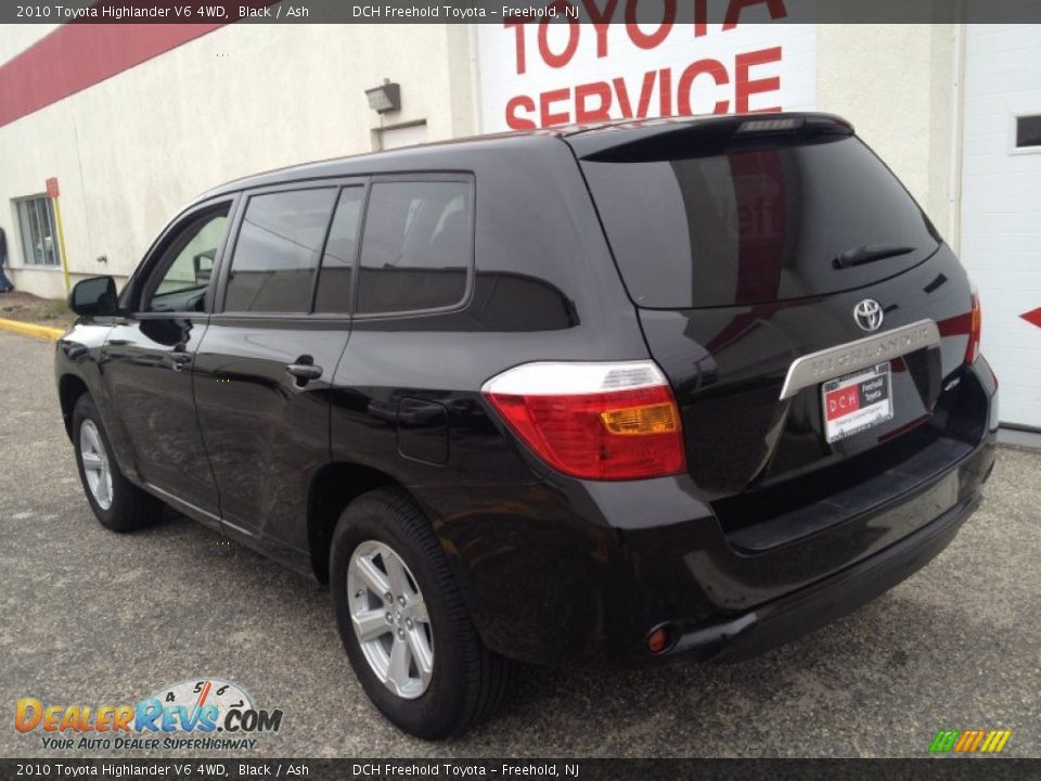 2010 Toyota Highlander V6 4WD Black / Ash Photo #4