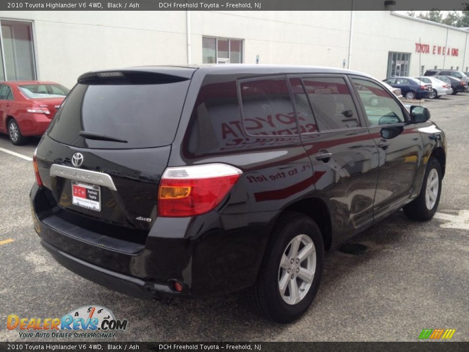 2010 Toyota Highlander V6 4WD Black / Ash Photo #6