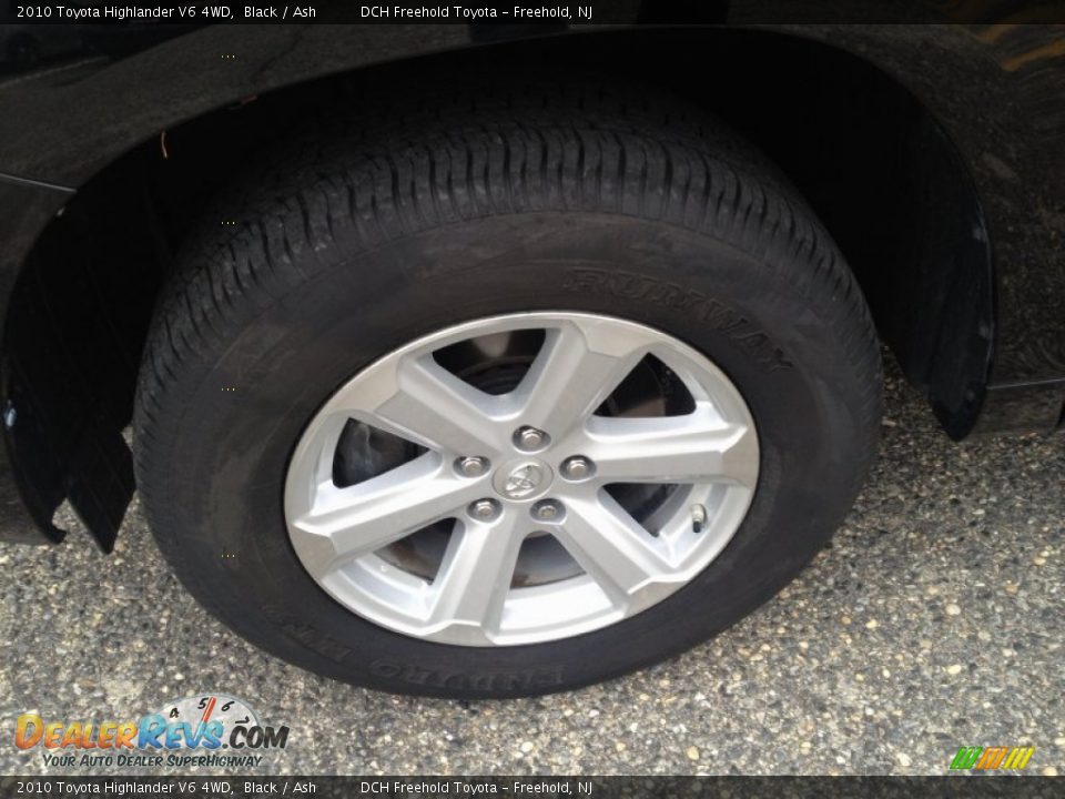 2010 Toyota Highlander V6 4WD Black / Ash Photo #8