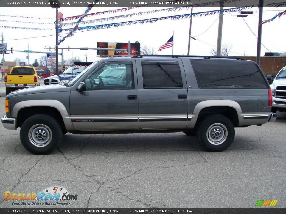 1999 GMC Suburban K2500 SLT 4x4 Storm Gray Metallic / Gray Photo #2