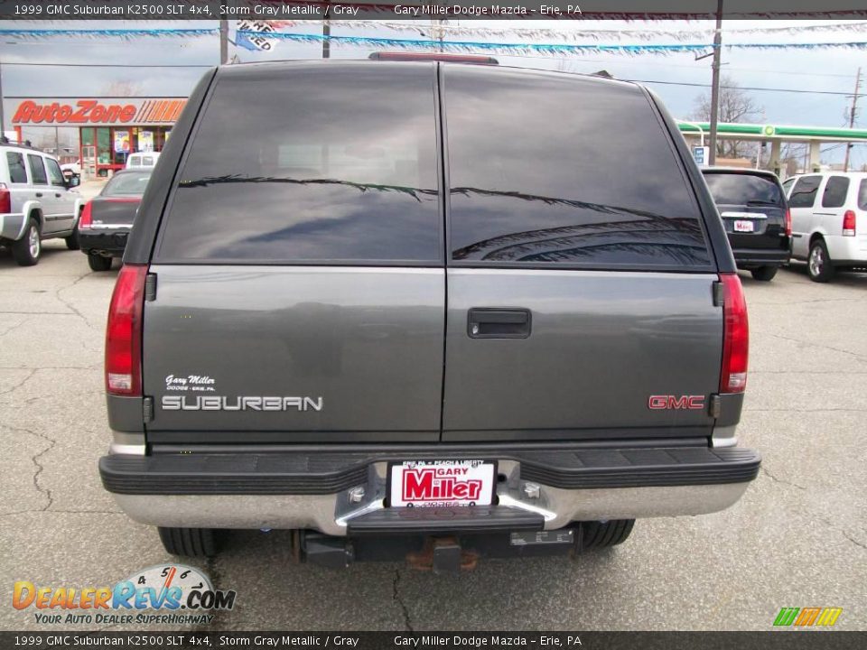 1999 GMC Suburban K2500 SLT 4x4 Storm Gray Metallic / Gray Photo #4