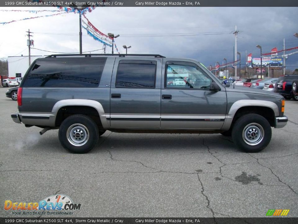 1999 GMC Suburban K2500 SLT 4x4 Storm Gray Metallic / Gray Photo #7