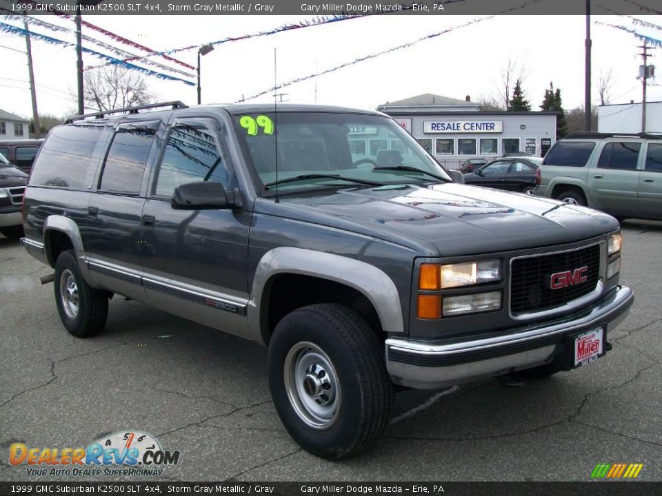 1999 GMC Suburban K2500 SLT 4x4 Storm Gray Metallic / Gray Photo #8