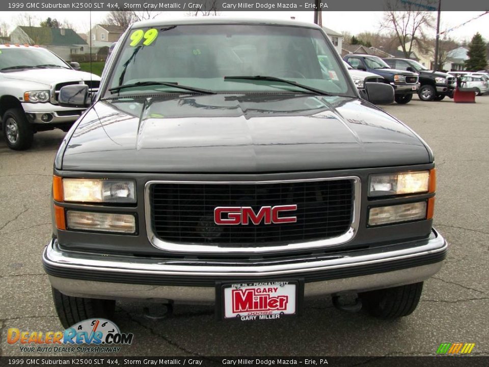 1999 GMC Suburban K2500 SLT 4x4 Storm Gray Metallic / Gray Photo #9