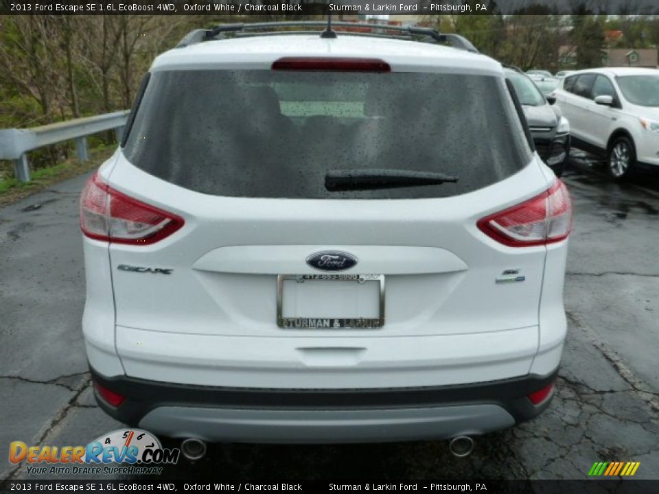 2013 Ford Escape SE 1.6L EcoBoost 4WD Oxford White / Charcoal Black Photo #3