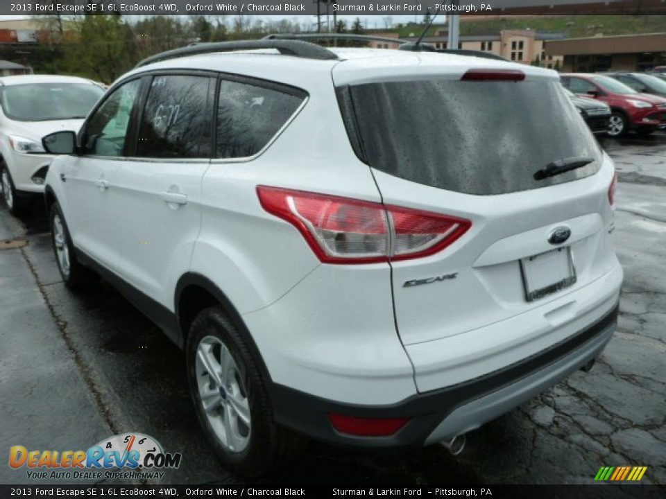 2013 Ford Escape SE 1.6L EcoBoost 4WD Oxford White / Charcoal Black Photo #4