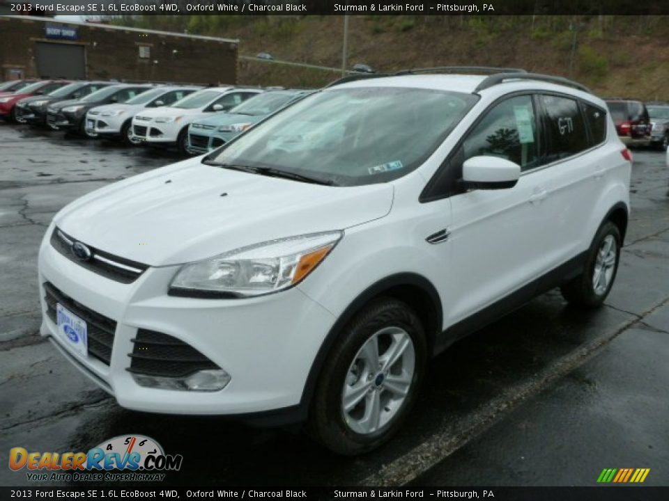 2013 Ford Escape SE 1.6L EcoBoost 4WD Oxford White / Charcoal Black Photo #5