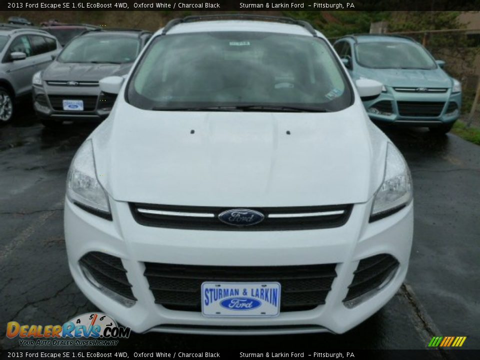 2013 Ford Escape SE 1.6L EcoBoost 4WD Oxford White / Charcoal Black Photo #6
