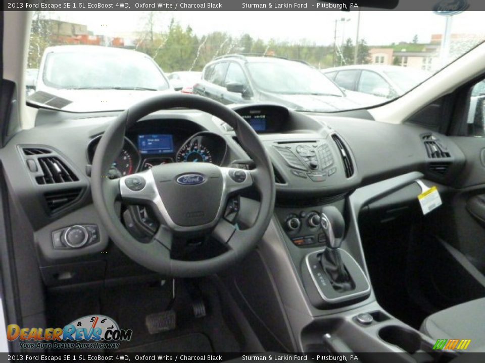 2013 Ford Escape SE 1.6L EcoBoost 4WD Oxford White / Charcoal Black Photo #10