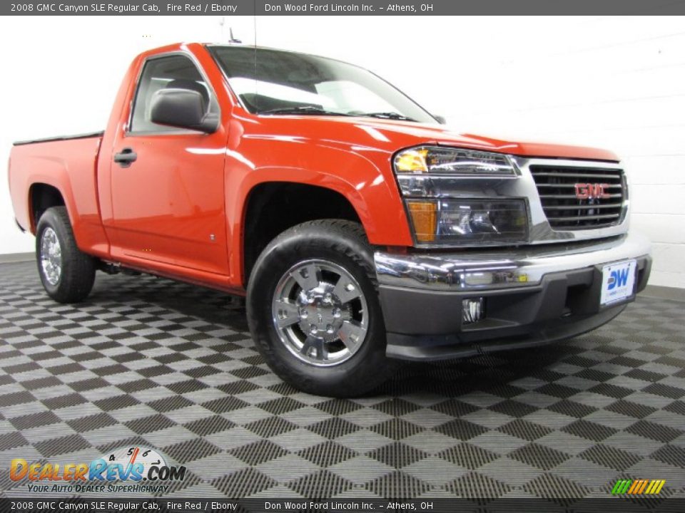 2008 GMC Canyon SLE Regular Cab Fire Red / Ebony Photo #1