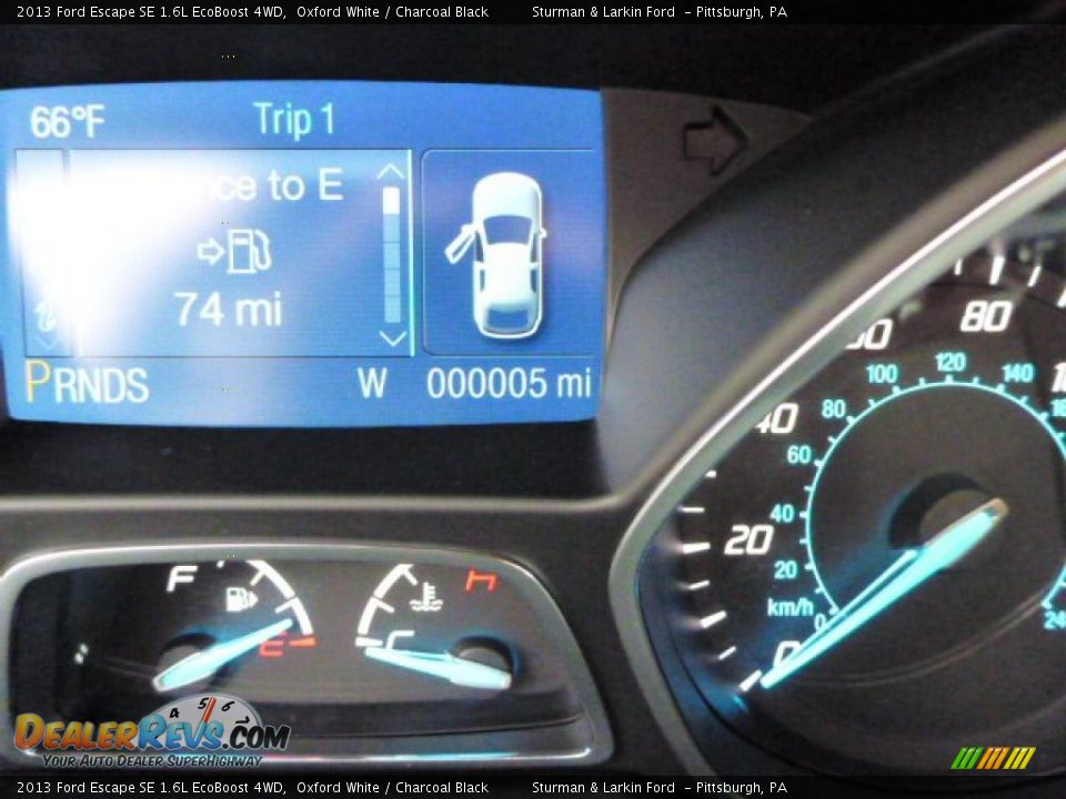 2013 Ford Escape SE 1.6L EcoBoost 4WD Oxford White / Charcoal Black Photo #14