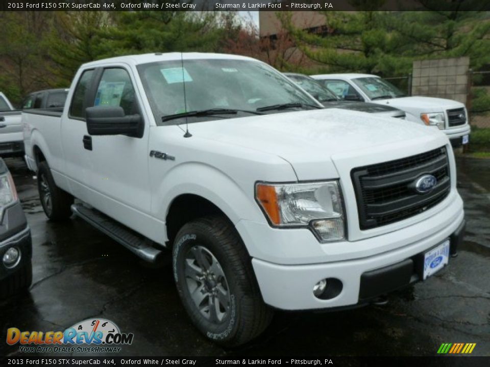 2013 Ford F150 STX SuperCab 4x4 Oxford White / Steel Gray Photo #1